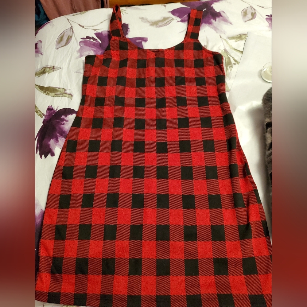 Buffalo plaid jumper